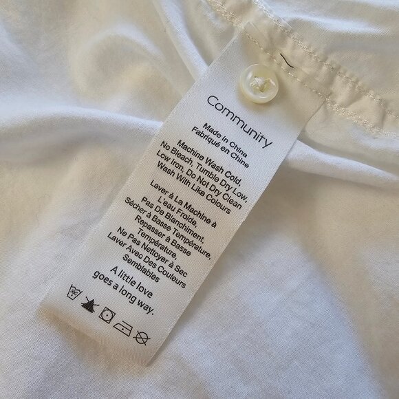 Aritzia Community Veritas Button-up Shirt - 2018 - White - Sz XXS - Picture 8 of 16